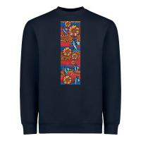 Navy usa flag and cross penwraps Heavyweight Sweatshirt - Artiststas