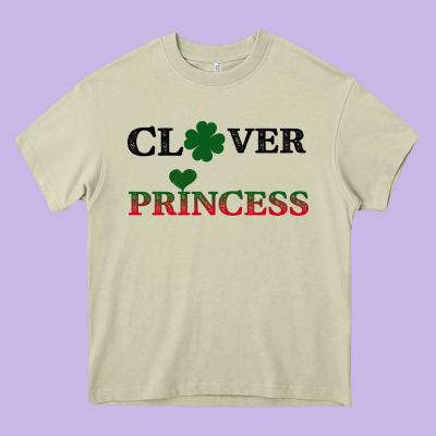 Clover Princess Heavy Core Tee Designed By Bettercallsaul