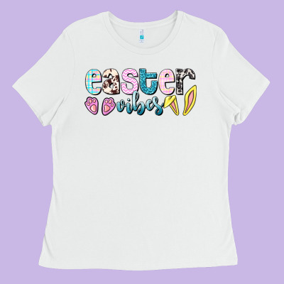 Easter Vibes Easter Day Ladies Tee Designed By Howdyjamesfarm