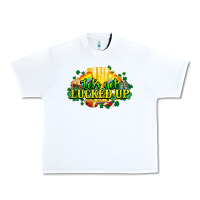 White St. Patrick's Day American Football Urban Heavy Tee - HowdyJamesFarm