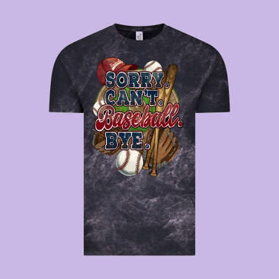 Sorry Can't Baseball Bye Vintage Tee Designed By Howdyjamesfarm
