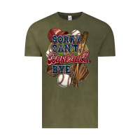 Vintage Olive Sorry can't Baseball bye Vintage Tee - HowdyJamesFarm