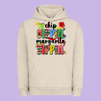 Chip Dippin' Margarita Sippin' Urban Hoodie Designed By Jahusdesignshop