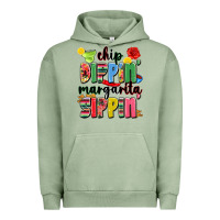 Pigment Oil Green chip dippin' margarita sippin' Urban Hoodie - JahusDesignShop