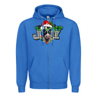 True Royal Christmas joy black and white cow Zipper Hoodie - BarkalooDesign