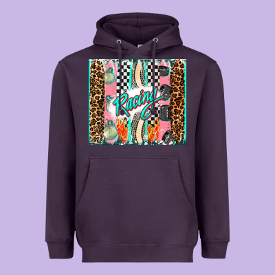 Racing Brushstroke Heavyweight Hoodie Designed By Adodesignshop