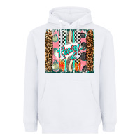 White racing brushstroke Heavyweight Hoodie - AdoDesignShop