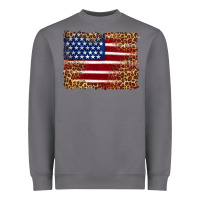 Storm american flag and leopard Heavyweight Sweatshirt - Artiststas