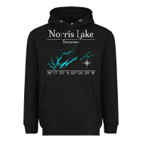 Black Norris Lake, Tennessee Characters Video game Heavyweight Hoodie - maiPhamDesign
