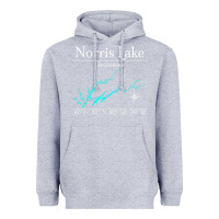 Heather Grey Norris Lake, Tennessee Characters Video game Heavyweight Hoodie - maiPhamDesign