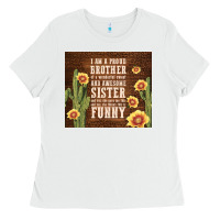 White i am a proud brother Ladies Tee - TumblerDesignByShophia