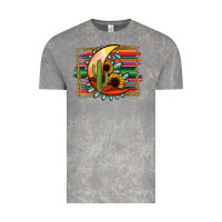 Cloud Rock turquoise desert moon serape background Vintage Tee - Jasminsmagicworld