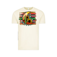 Vintage Arctic turquoise desert moon serape background Vintage Tee - Jasminsmagicworld