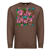 Chestnut grow in grace Premium Sweatshirt - AdoDesignShop