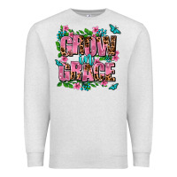 Oatmeal Heather grow in grace Premium Sweatshirt - AdoDesignShop