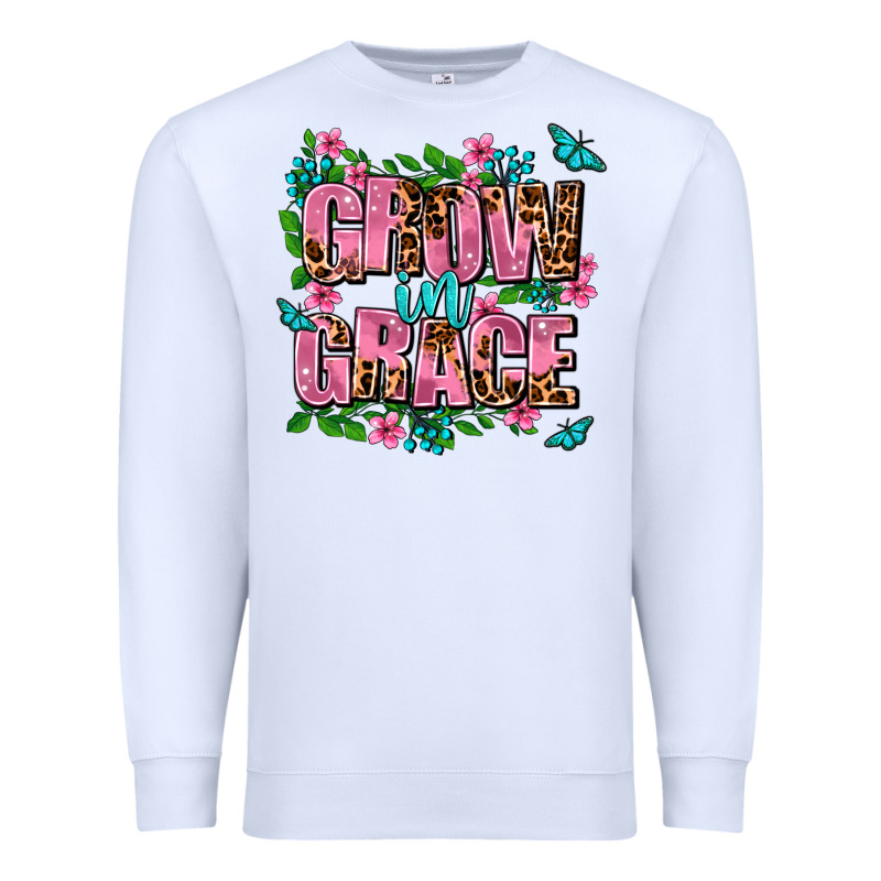 Grow In Grace Premium Sweatshirt by AdoDesignShop | Teevron