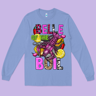 Belle Of The Boil Crawfish Long Sleeve Tee Designed By Fadigitalartstudio