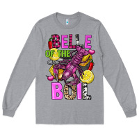 Heather Grey Belle of the boil crawfish Long Sleeve Tee - FaDigitalArtStudio