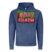 Vintage Denim St. Patrick's lucky charm Vintage Hoodie - OliviaCreatesArt