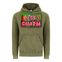 Vintage Olive St. Patrick's lucky charm Vintage Hoodie - OliviaCreatesArt