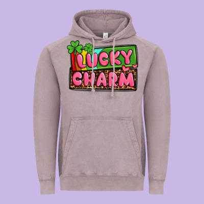 St. Patrick's Lucky Charm Vintage Hoodie Designed By Oliviacreatesart