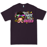 Plum 80s made 90s raised messy bun Premium Tee - texasbilliewilder