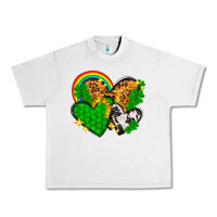 Lunar Rock St. Patrick's Day hearts with leopard Urban Heavy Tee - HowdyJamesFarm