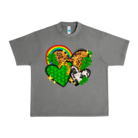 Tornado St. Patrick's Day hearts with leopard Urban Heavy Tee - HowdyJamesFarm