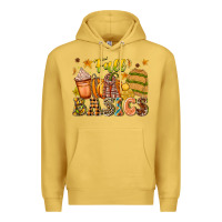 Antique Gold Fall Basics Premium Hoodie - CowhideDigitalArt