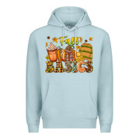Blue Mist Fall Basics Premium Hoodie - CowhideDigitalArt