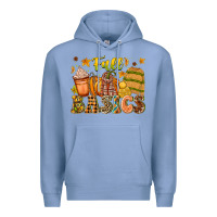 Colony Blue Fall Basics Premium Hoodie - CowhideDigitalArt