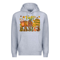 Heather Grey Fall Basics Premium Hoodie - CowhideDigitalArt