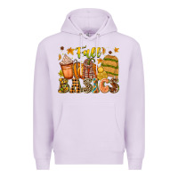 Lilac Fall Basics Premium Hoodie - CowhideDigitalArt