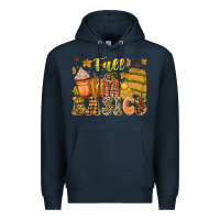 Navy Fall Basics Premium Hoodie - CowhideDigitalArt