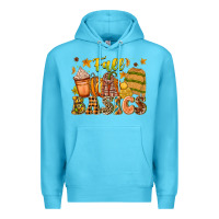 Ocean Blue Fall Basics Premium Hoodie - CowhideDigitalArt