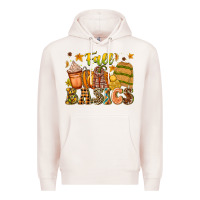 Pale Pink Fall Basics Premium Hoodie - CowhideDigitalArt
