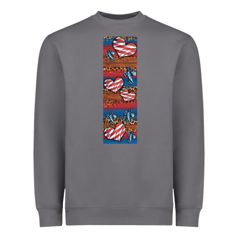 Usa Flag And Cross Penwraps Heavyweight Sweatshirt by Artiststas | Teevron