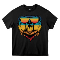 Black Retro bear Heavy Core Tee - Bettercallsaul
