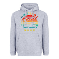 Heather Grey rv pilot camping funny vintage motorhome travel vacation t shirt Heavyweight Hoodie - maiPhamDesign