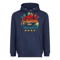 Navy rv pilot camping funny vintage motorhome travel vacation t shirt Heavyweight Hoodie - maiPhamDesign