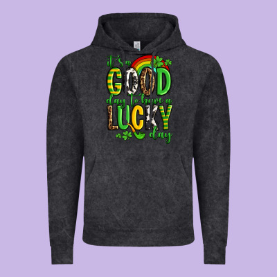 St. Patrick's It's A Good Day To Have A Lucky Day Vintage Hoodie Designed By Oliviacreatesart