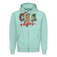 Seafoam christmas certified nurse  assistant life Zipper Hoodie - BarkalooDesign