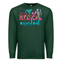 Sports Green medical assistant Premium Sweatshirt - AdoDesignShop