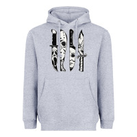 Heather Grey scary horror movies halloween Heavyweight Hoodie - maiPhamDesign