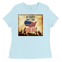 Baby Blue my rights don't end Ladies Tee - TumblerDesignByShophia
