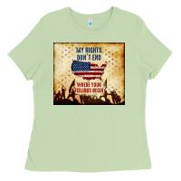 My Rights Don't End Ladies Tee | Teevron