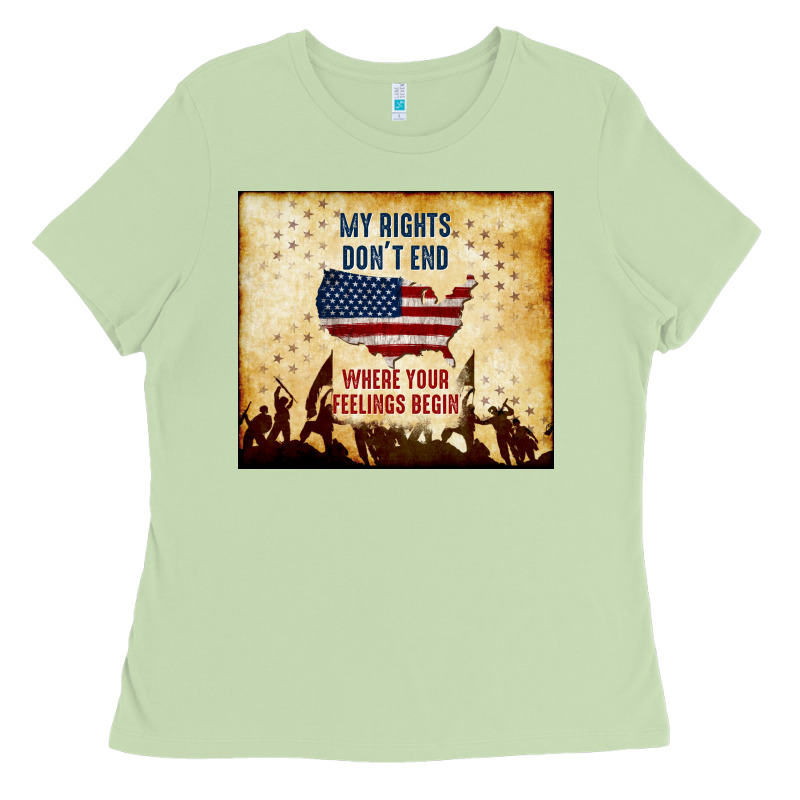 My Rights Don't End Ladies Tee by TumblerDesignByShophia | Teevron