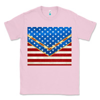 Bubblegum Pink glitter american flag Classic Tee - TumblerDesignByShophia