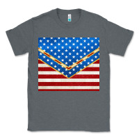 Charcoal Heather glitter american flag Classic Tee - TumblerDesignByShophia
