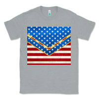 Heather Grey glitter american flag Classic Tee - TumblerDesignByShophia
